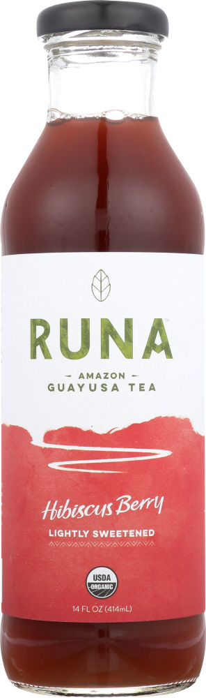 Runa, Naturally Flavored Guayusa Beverage, Hibiscus Berry - 857732002327