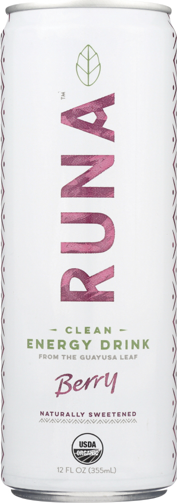 RUNA: Berry Clean Energy Drink, 12 oz - 0857732002792