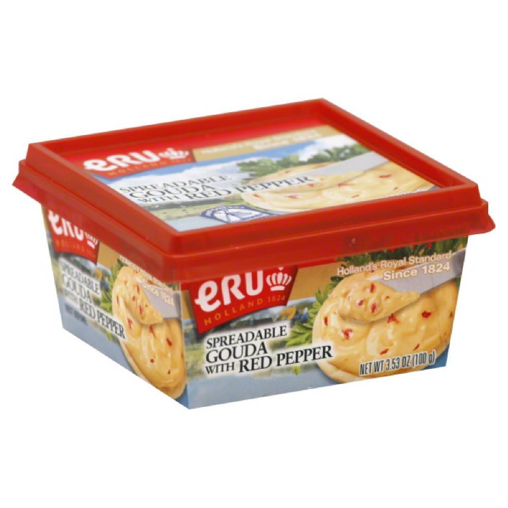 ERU HOLLAND: Spreadable Gouda Cheese with Red Pepper, 3.5 oz - 0857766002027