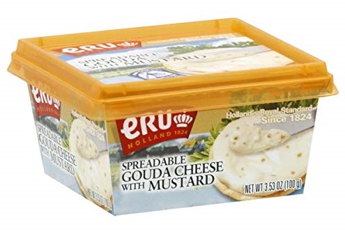 ERU HOLLAND: Spreadable Gouda Cheese with Mustard, 3.53 oz - 0857766002263