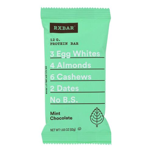 Rxbar - Protein Bar - Mint Chocolate - Case Of 12 - 1.83 Oz. - mint