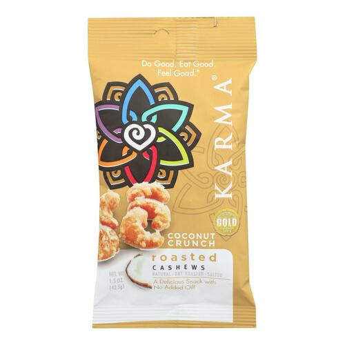 Karma Coconut Crunch Roasted Cashews - Case Of 12 - 1.5 Oz - 857916006134