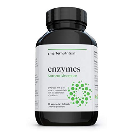 Smarter Enzymes - Digestive Enzymes for Digestion - Nutrient Absorption Aid & Daily Multi-Digestive Aids with 16 Natural Enzymes - Fights Bloating, Maximizes Energy & Improves Immunity (90 Servings) - 857917007130