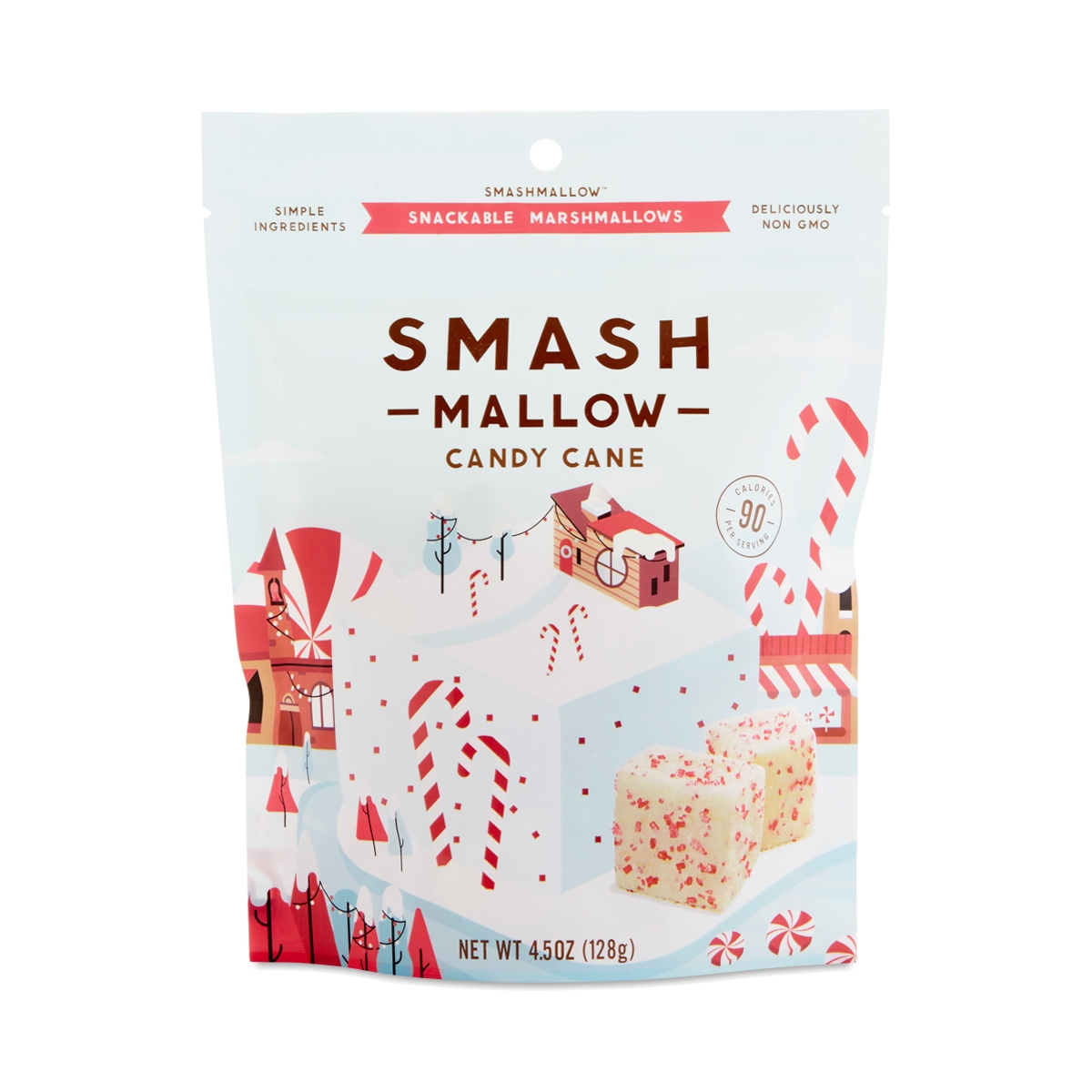 Candy Cane Snackable Marshmallows, Candy Cane - 857944006427