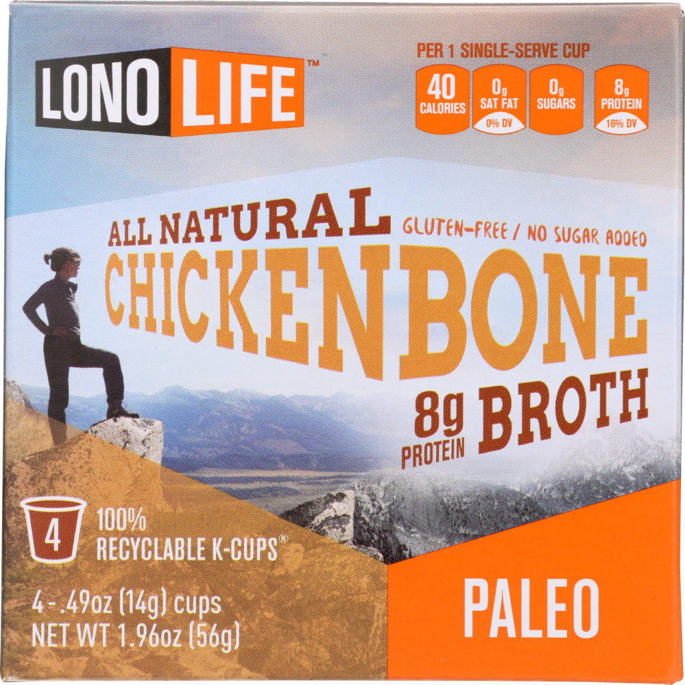 LONOLIFE: Broth Kcup Chicken Bone, Pack of 4 - 0857946006111