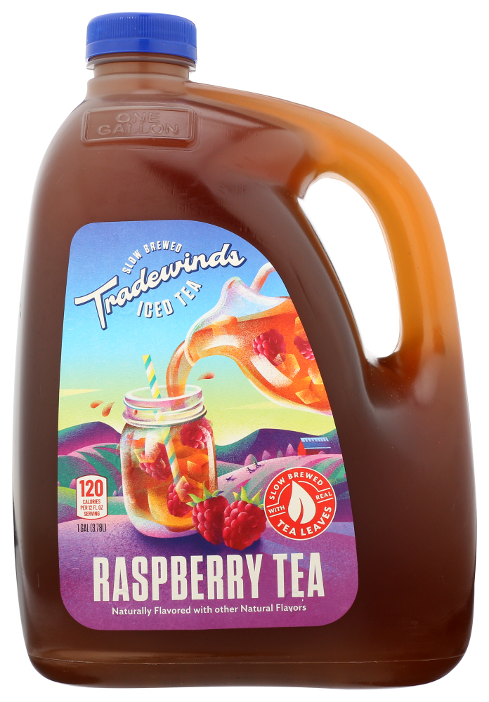 TRADEWINDS TEA HOUSE: Ready To Drink Raspberry Tea, 128 fl oz - 0857997008096