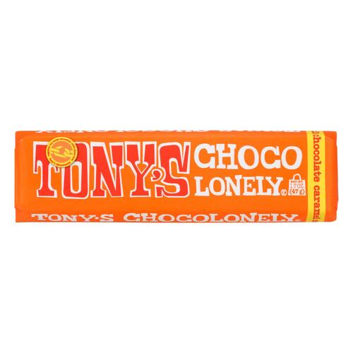 Tony's Chocolonely Bar - Milk Chocolate Caramel Sea Salt - Case Of 35 - 1.7 Oz. - 858010005108