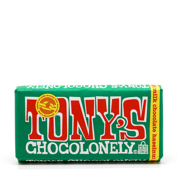 Tony's Chocolonely - Bar Chocolate Milk Hazelnut - Case Of 15 - 6.35 Oz - 858010005702
