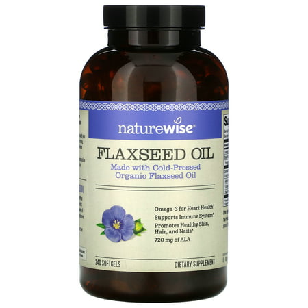NatureWise Flaxseed Oil 240 Softgels - 858081006035