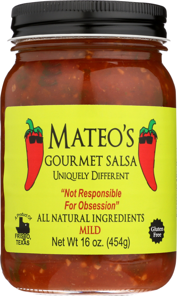 MATEO’S: Gourmet Mild Salsa, 16 Oz - 0858102004026