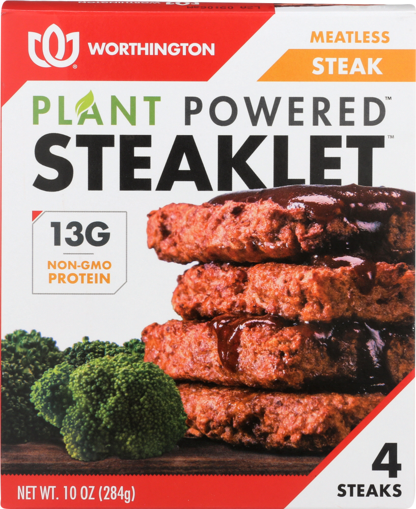 WORTHINGTON: Steaklet Meatless, 10 oz - 0858156006496