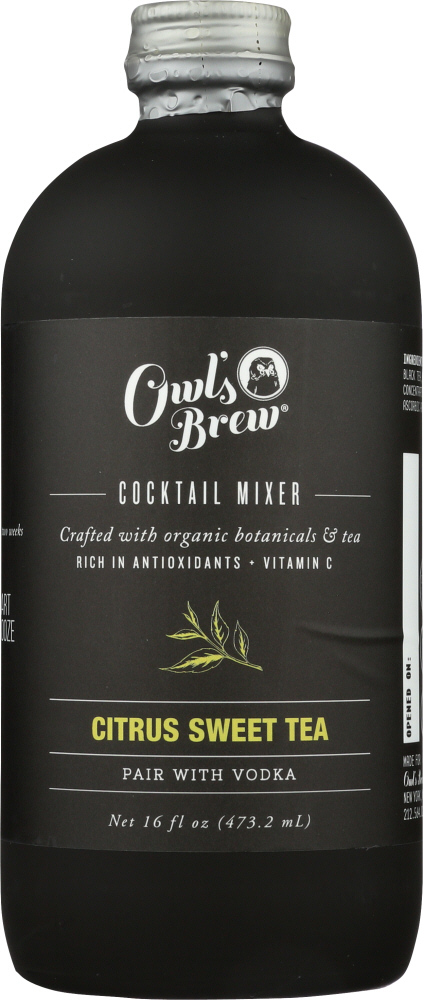 THE OWLS BREW: Mix Citrus Sweet Tea, 16 oz - 0858187003457