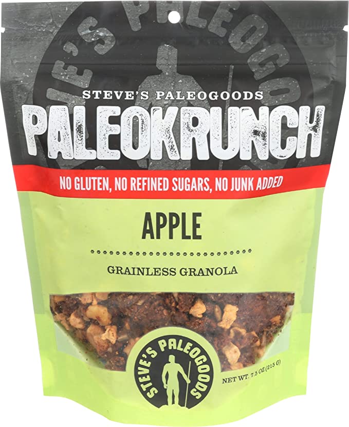  Steve's PaleoGoods, PaleoKrunch Grainless Granola Cereal - Apple Pie, 7.5 oz - 858201005030