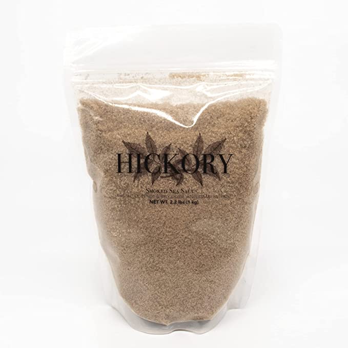 Rock The Food | Hickory Smoked Sea Salt Bulk, 2.2 lb. Bag | Fine Grain Salt - 858234006769