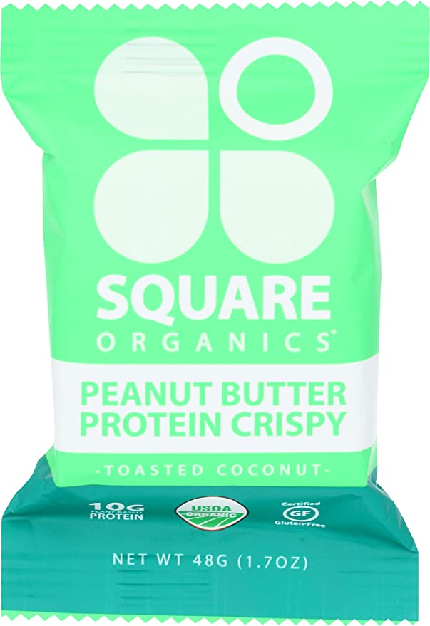 Square Organics, Bar Protein Toasted Coconut Crisp Organic, 1.7 Ounce - 858236003193