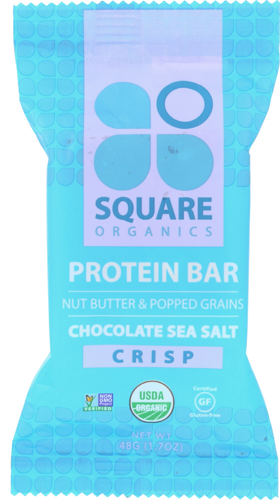 SQUARE ORGANICS: Bar Chocolate Sea Salt, 1.7 oz - 0858236003209