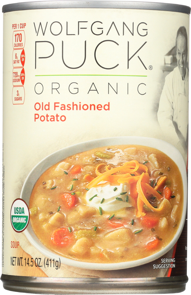 WOLFGANG PUCK: Organic Old Fashioned Potato Soup, 14.5 oz - 0858328761420