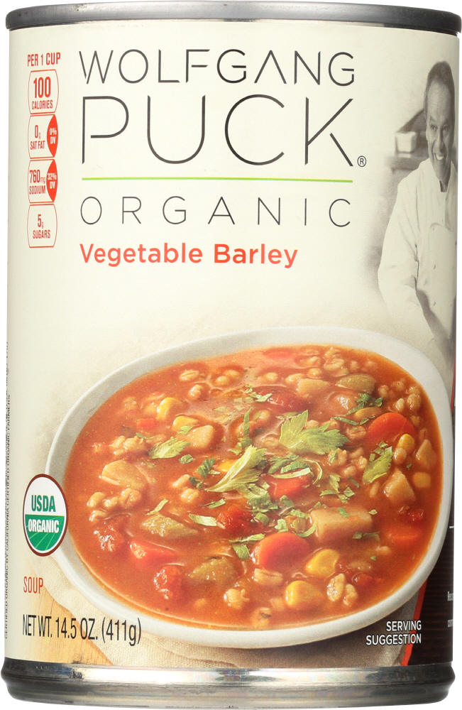 Wolfgang Puck Soup Org Vegetable & Barley - wolfgang