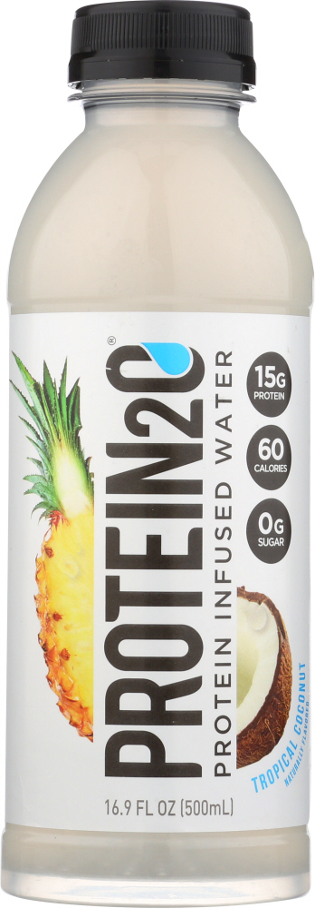 PROTEIN2O: Beverage Tropical Coconut, 16.9 oz - 0858379004095