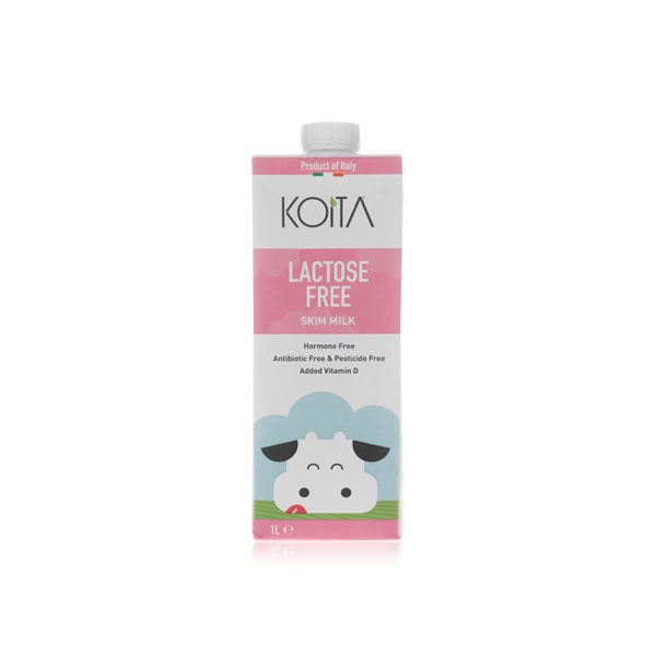 Koita lactose free skimmed cow milk 1L - Waitrose UAE & Partners - 858385007530