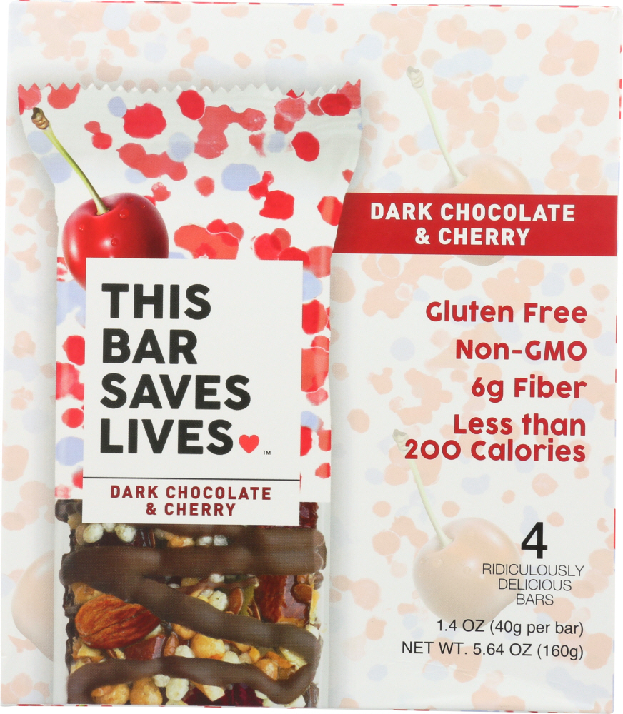 Dark Chocolate Cherry & Sea Salt Bars, Dark Chocolate Cherry & Sea Salt - 858497004403