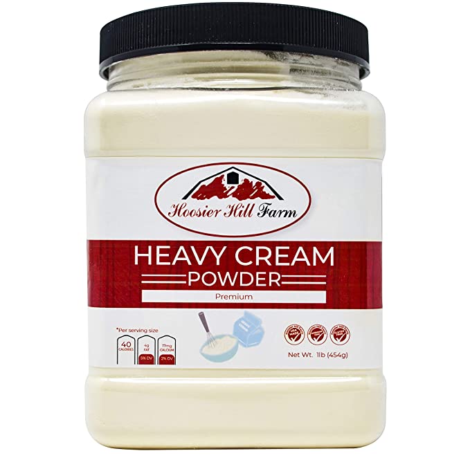 Hoosier Hill Farm Heavy Cream Powder Jar, 1 Pound - 858639005046