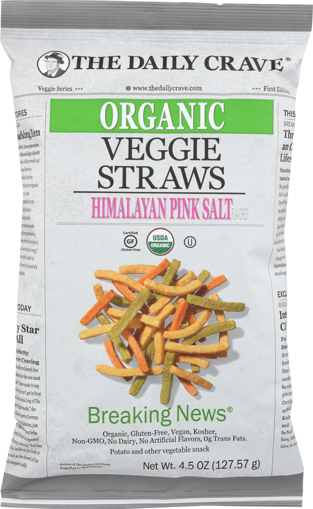 Himalayan Pink Salt Flavored Organic Veggie Straws, Himalayan Pink Salt - 858641003535