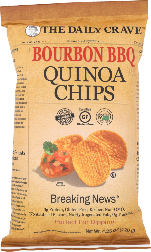 THE DAILY CRAVE: Chip Quinoa Bourbon Bbq, 4.25 oz - 0858641003849