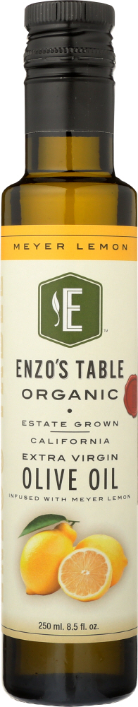 ENZO OLIVE OIL CO: Meyer Lemon Infused Organic Extra Virgin Olive Oil, 250 ml - 0858732003147