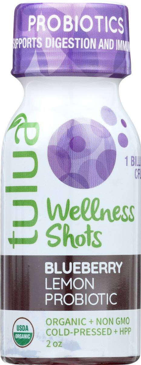 TULUA: Blueberry Lemon Probiotic Shot, 2 oz - 0858812007041
