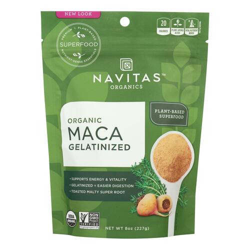 Navitas Naturals Maca Powder - Organic - Gelatinized - 8 Oz - Case Of 12 - 858847000031