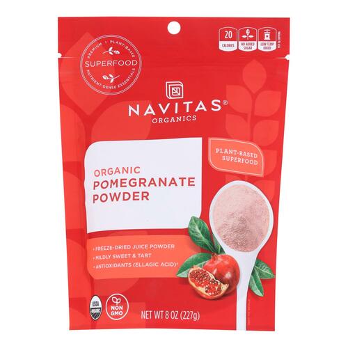 Navitas Naturals Pomegranate Powder - Organic - Freeze-dried - 8 Oz - Case Of 6 - 858847000246