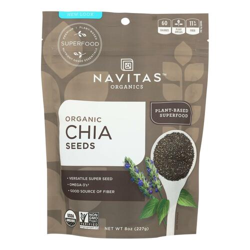 NAVITAS: Seed Chia Organic, 8 oz - 0858847000284