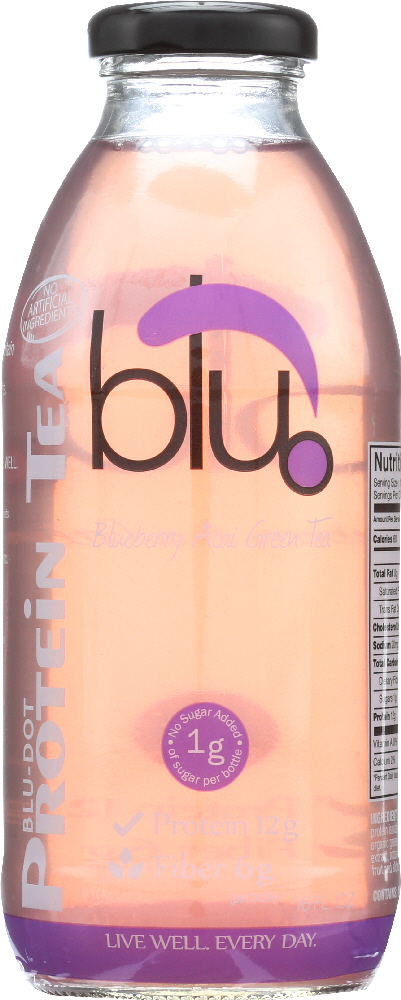 Blu-Dot, Blueberry Acai Green Tea - Protein Tea - 859046001041