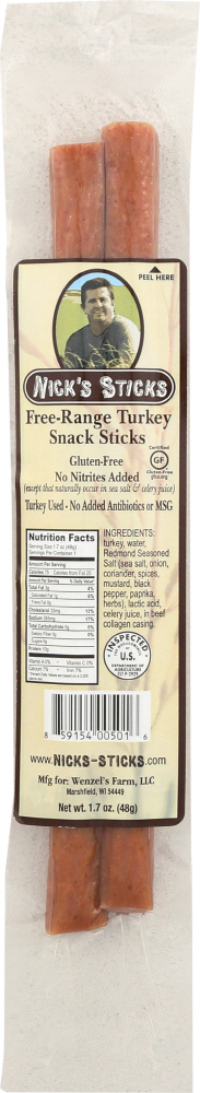 Free-Range Turkey Snack Sticks - 859154005016