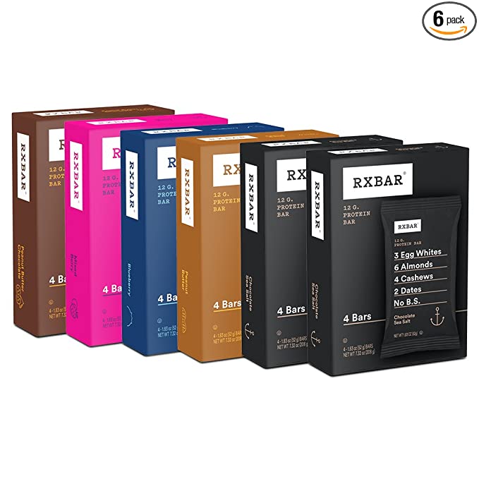  RXBAR, Variety Pack, Protein Bar, 1.83 Ounce (Pack of 24), High Protein Snack, Gluten Free  - 859162007774