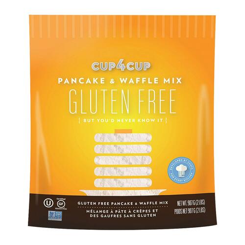 Cup 4 Cup - Gluten Free Baking Mix - Pancake & Waffle - Case Of 6 - 2 Lb. - 859216003240