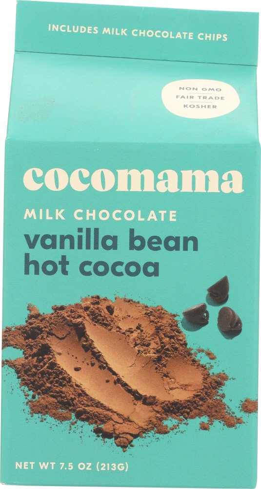 COCOMAMA: Milk Chocolate Vanilla Cocoa Mix, 7.5 oz - 0859283003495