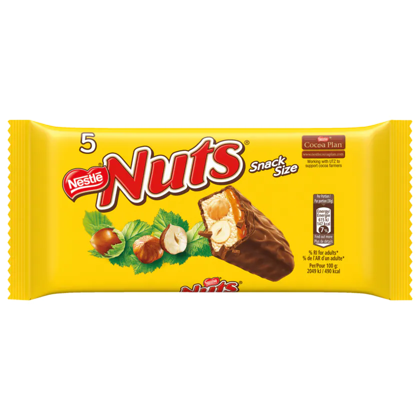 Nestlé Nuts Snack Size 5x30g - 8593893769687