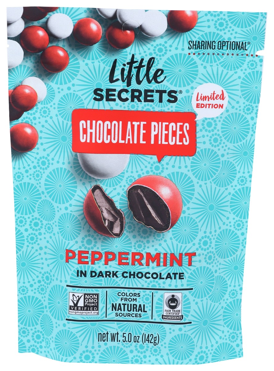 Little Secrets, Dark Chocolate Candies, Peppermint - 859453005304