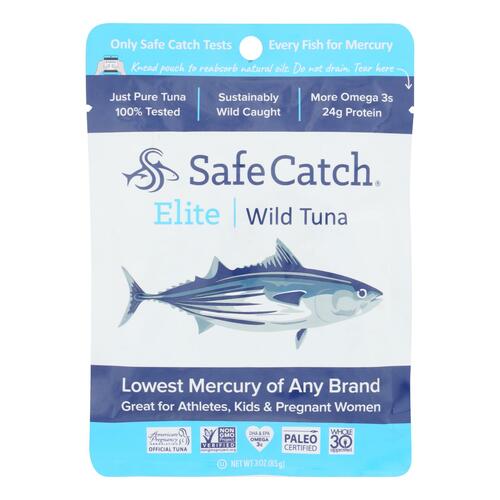 SAFECATCH: Tuna Wild Elite Single Pouch, 3 oz - 0859480006015
