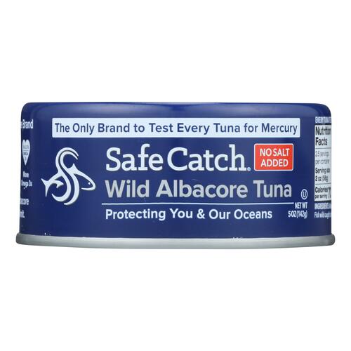 SAFECATCH: Wild Albacore Tuna No Salt, 5 oz - 0859480006091