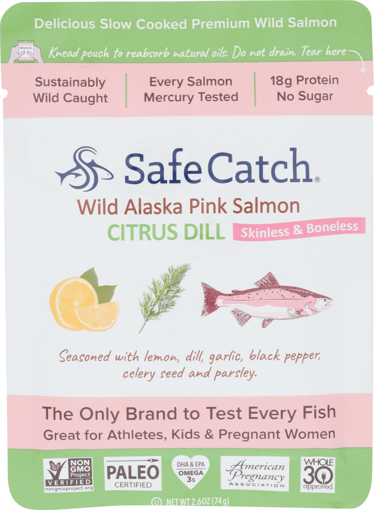 Citrus Dill Wild Pacific Pink Salmon, Citrus Dill - 859480006503