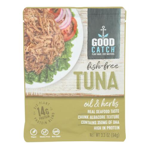 Good Catch - Fish Free Tuna Oil & Herb - Case Of 12 - 3.3 Oz - oil