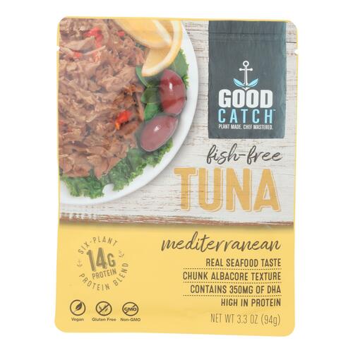 Good Catch - Fish Free Tuna Mediterran - Case Of 12 - 3.3 Oz - mediterranean