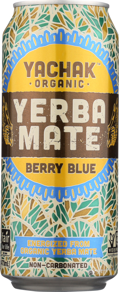 YACHAK ORGANIC: Berry Blue Tea, 16 fl oz - 0859584007079