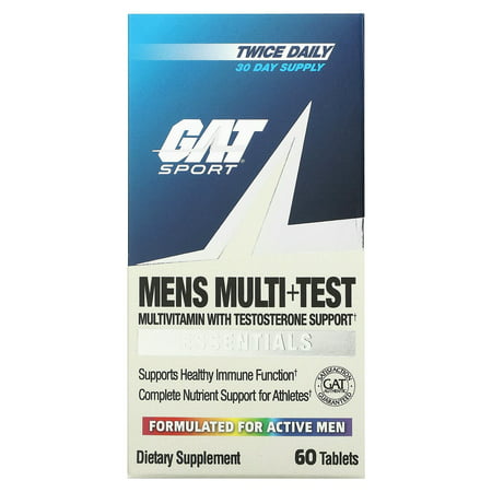 GAT - Mens Multi+Test Essentials - 60 Tablets - 859613220066