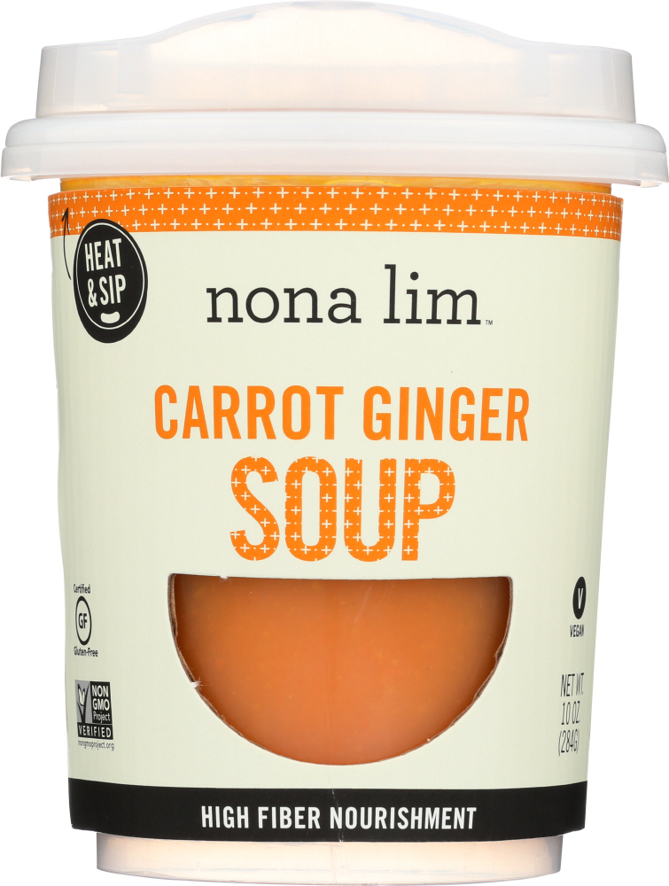 NONA LIM: Carrot Ginger Soup, 10 oz - 0859792002439