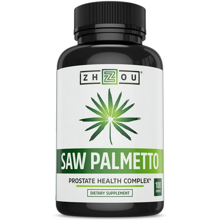 Zhou Nutrition Saw Palmetto Prostate Health Supplement 100 Capsules - 859805006300