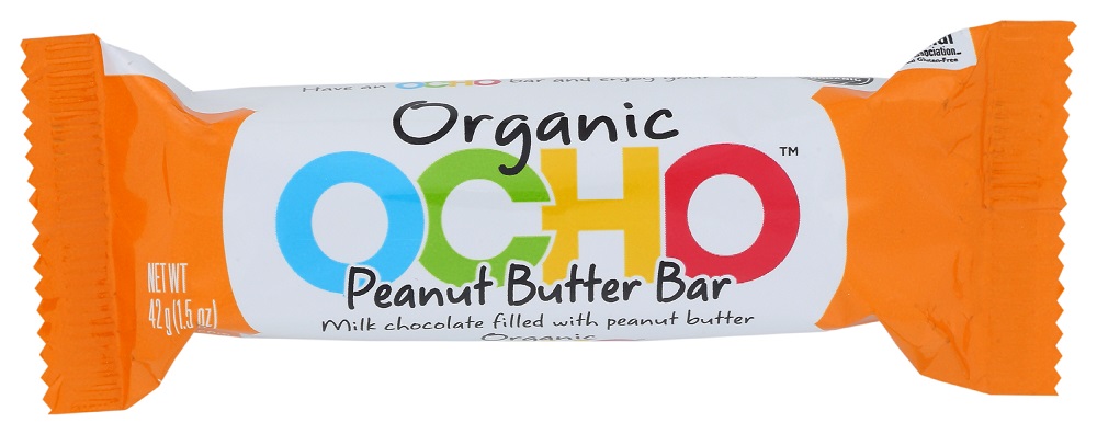 Ocho, The Organic Candy Bar, Peanut Butter - 859815002019